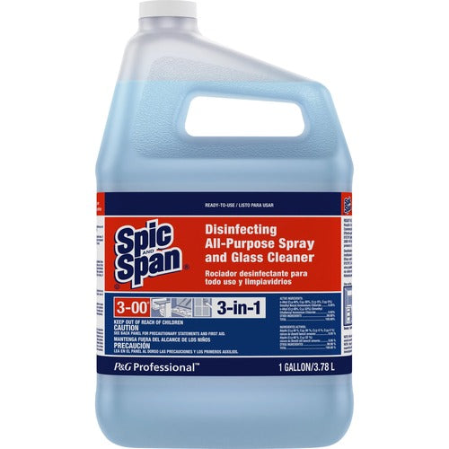 Procter & Gamble Commercial  All Purpose Disinfectant/Glass Cleaner, 1 Gal, Blue