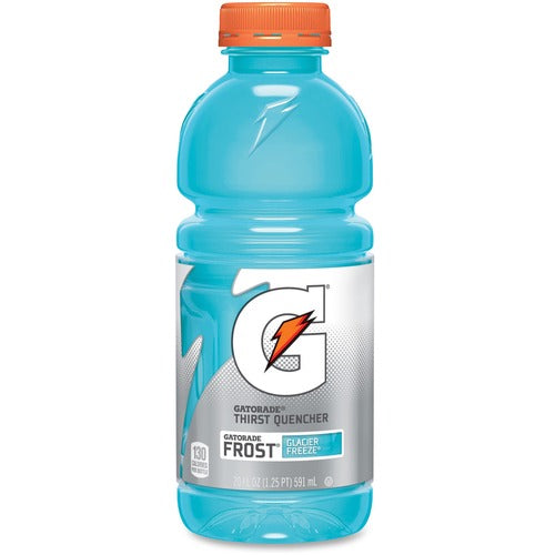 Quaker Foods  Gatorade, Frost Glacier Freeze, 20oz, 24/CT, Azure Blue