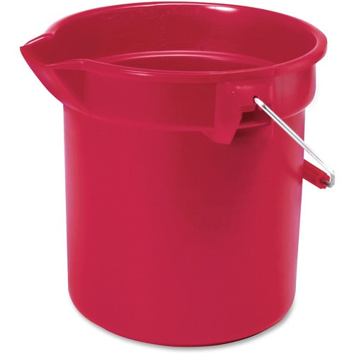 Rubbermaid Commercial Products  Brute Utility Bucket, Handle, 10 Qt, 10-1/2"x10-1/4", RD
