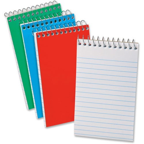 Tops  Memo Notebook, Narrow Rld, 4"x6", 40Shts, 3/PK, Ast