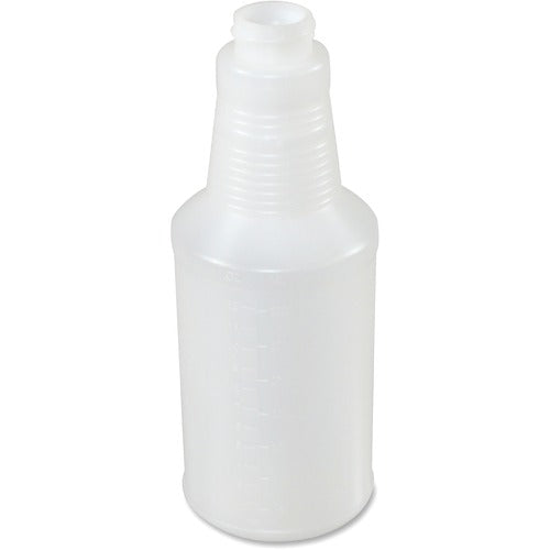 Genuine Joe  Plastic Bottle, w/Graduation Marks, 24oz, 24/CT, Translucent-GJO85139