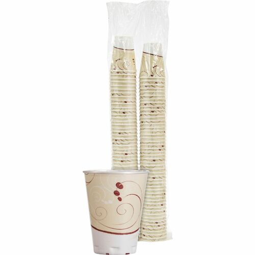 Solo Cup Company  Trophy Foam Cup,Hot/Cold,Symphony Design,12oz,100/PK,BG