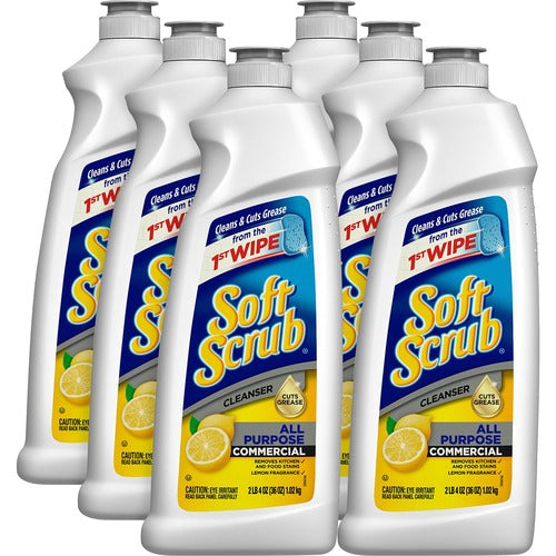 Dial Corporation  Bath/Kitchen Cleanser, All Purpose, 36oz., 6/CT, Lemon Scent
