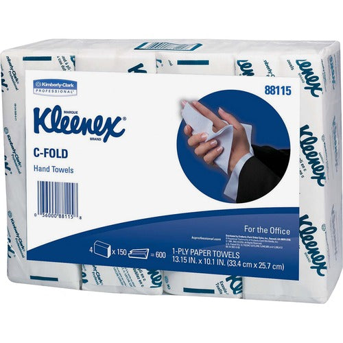 Kimberly-Clark Professional  C-Fold Towels,10-1/10"x13-1/4",150/BG,4BG/PK,4PK/CT,WE
