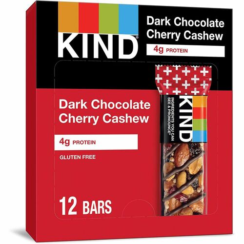 Kind LLC dba Kind Snacks  Dark Chocolate/Cherry/Cashew Bar, 1.4oz., 12/BX