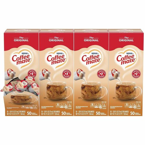 Nestle USA  Coffee Creamers,Liquid,Original,0.38oz Singles,50/BX,4BX/CT