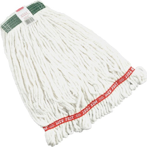Rubbermaid Commercial Products  Wet Mophead, Shrinkless, 1" Headband, 20 oz, 6/CT, WE
