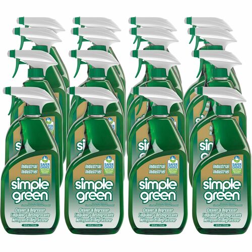 Simple Green  Degreaser Cleaner, Spray Bottle, Deodorizer, 24 oz., 12/CT