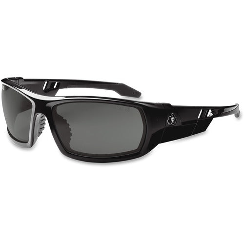Ergodyne  Safety Glasses,142mm W,Anti-fog Smoke Lens/Black Frame-EGO50033