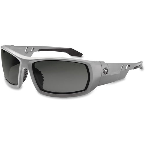 Ergodyne  Safety Glasses,142mm W,Anti-fog SE Lens/Matte GY Frame-EGO50133