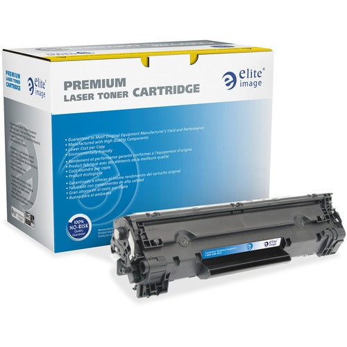 Elite Image  MICR Toner Cartridge, f/HP CF283A, 1500 Page Yield, Black-ELI75979