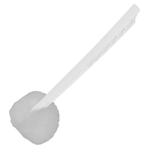 Genuine Joe  Toilet Bowl Mop, 12" Long Handle, 100/CT, White-GJO85122