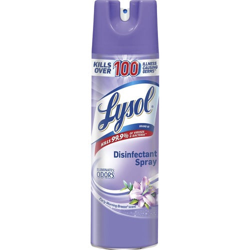 Reckitt Benckiser  Disinfectant Spray,Early Morning Breeze,19oz,12/CT,Clear