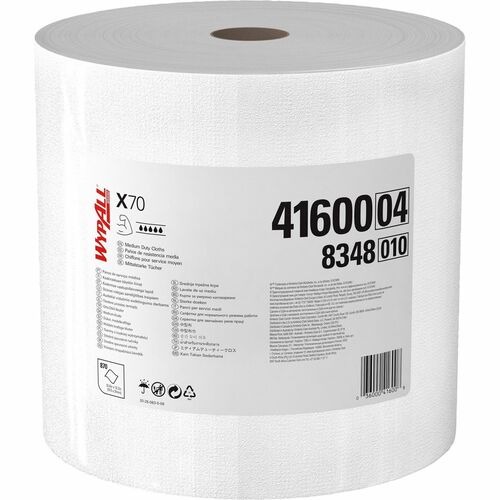Kimberly-Clark Professional  Wypall X70 Wipers, Jumbo Roll, 870 Shts, 1RL/CT, WE