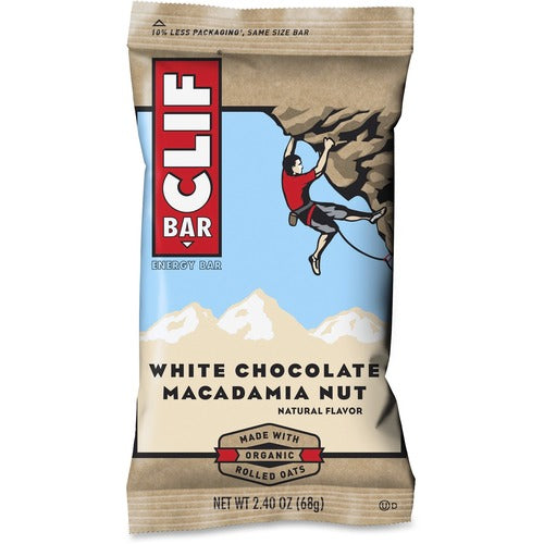 Clif Bar & Company  White Chocolate Macadamia Nut Energy Bar, 2.40oz., 12/BX