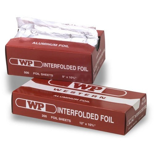 Western Plastics  AluminumFoil,Sheet,PopUp,Interfold,9"x10-3/4",500/BX,1Box,SR