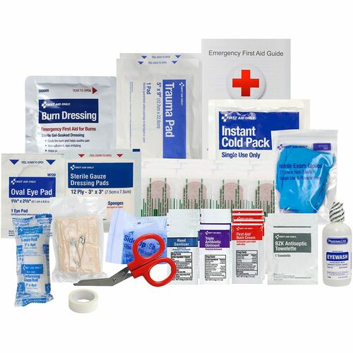 First Aid Only, Inc  ANSI A 25 Person Refill, 89 Pieces, White-FAO90583