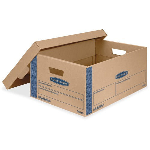 Fellowes  Smoothmove Lrg Moving Boxs, 15"x24"x10", 8/CT, KFT-FEL0066001