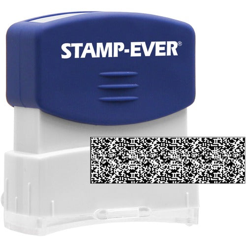 U.S. Stamp & Sign  Pre-Ink Security Block, 9-/16"x1-11/16", Blue