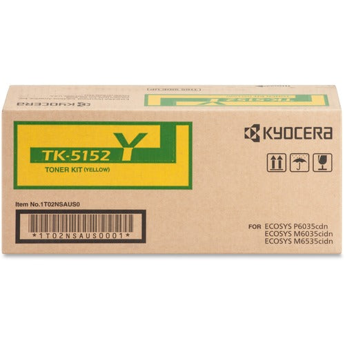 Kyocera  Toner Cartridge, f/6035/6535, 10000 Page Yield, Yellow