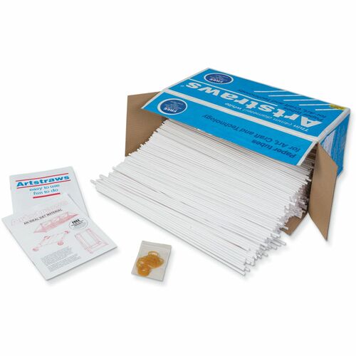 Pacon  Art Straws Classpack, 1800/BX, White