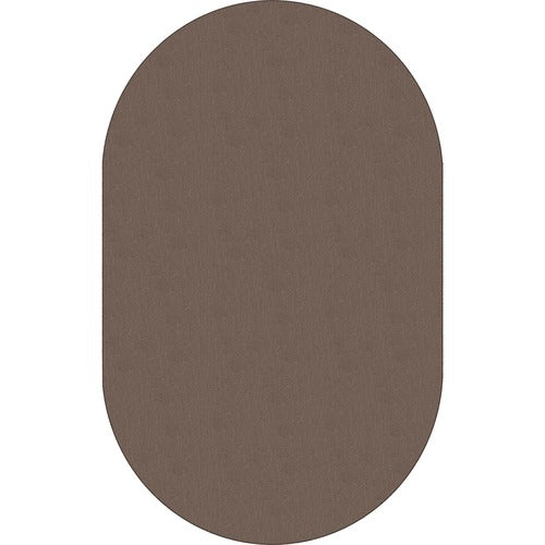 Flagship Carpets, Inc.  Solids Traditional Rub, Oval, 7'6x12', Oval, Almond-FCIAS45AL