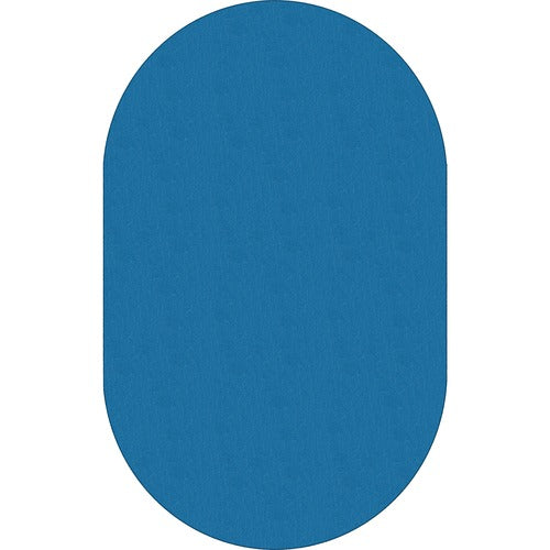 Flagship Carpets, Inc.  Solids Traditional Rub, Oval, 7'6x12', Oval, Blue-FCIAS45BB