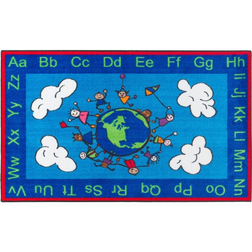 Flagship Carpets, Inc.  Happy World Rug, 5'x8', Multi-FCICE18928W