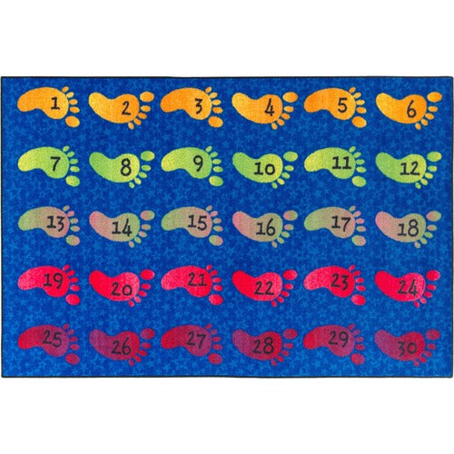 Flagship Carpets, Inc.  Counting Feet Rug, 5'x8', Multi-FCICE19328W