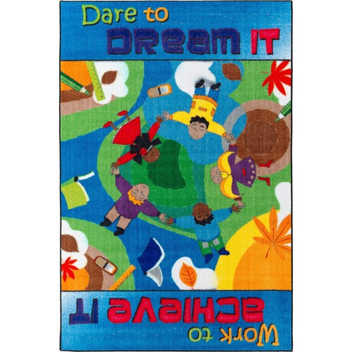 Flagship Carpets, Inc.  Dare To Dream Rug, 4'x6', Multi-FCICE25022W
