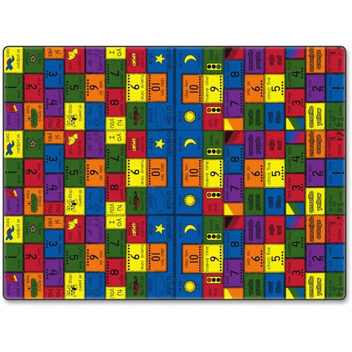 Flagship Carpets, Inc.  Amigos Classroom Rug, 6'x6', Square, Multi-FCIFE10926A