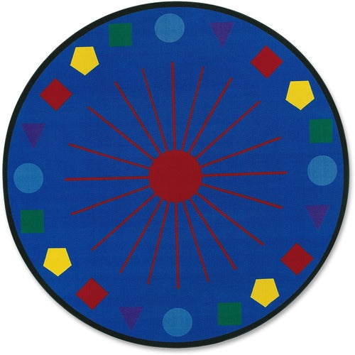 Flagship Carpets, Inc.  Shapes Galore Rug, 6' Diameter, Multi-FCIFE11785A