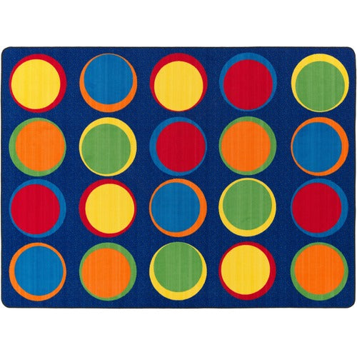 Flagship Carpets, Inc.  Sitting Spots Seating Rug, Rectangle, 6'x8'4, Multi-FCIFE30632A