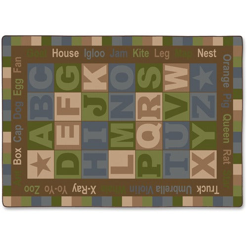 Flagship Carpets, Inc.  Alphabet Detective Rug, 10'9x13'2, Multi-FCIFM16758A