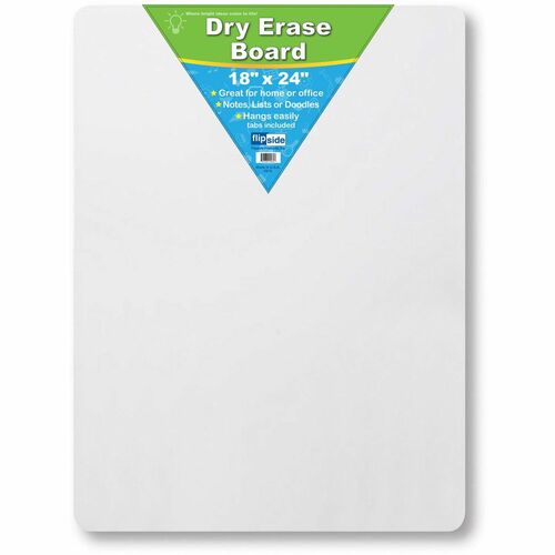 Flipside Products  Dry Erase Board, 18"x24", White-FLP10085