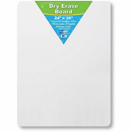 Flipside Products  Dry Erase Board, 24"x36", White-FLP10088