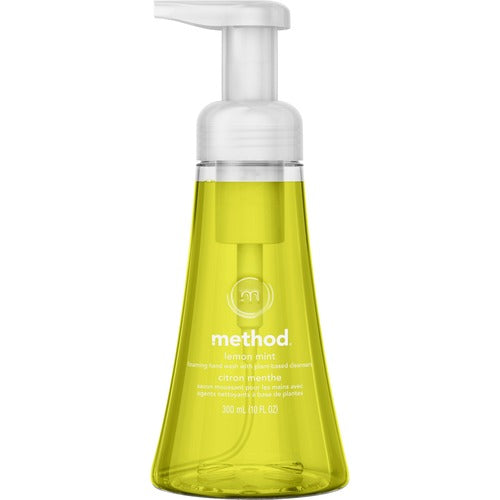 Method Products  Handwash, Foaming, Lemon Mint, 10oz Pump, Yellow