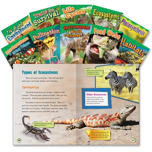 Shell Education Teacher Created Materials  Life Science Books, Grade 2-3, 10/Set, Multi