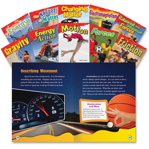 Shell Education Teacher Created Materials  Physical Science Books, Grade 2-3, 10/Set, Multi