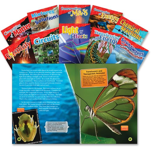 Shell Education Teacher Created Materials  Physical Science Books, Grade 4-5, 10/Set, Multi