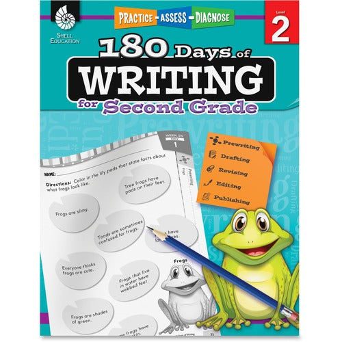 Shell Education Teacher Created Materials  180 Days Workbook, Writing, Grade 2