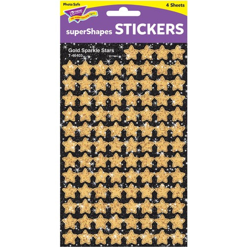 Trend Enterprises  Stickers, Gold Stars, Acid-Free, 400 EA/PK, GD