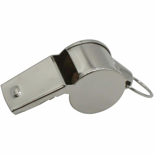 Champion Sports  Metal Whistle, Medium Weight, Silver