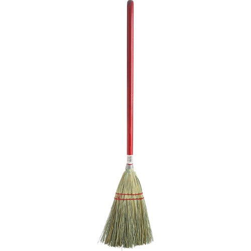 Genuine Joe  Toy Broom, Corn Fiber Bristles, 24"L Handle, Natural-GJO11501