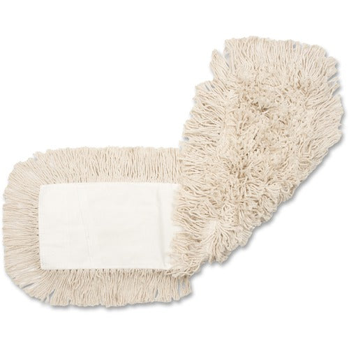 Genuine Joe  Dust Mop Refill, Cotton, Launderable, 48"x5", Natural-GJO48503