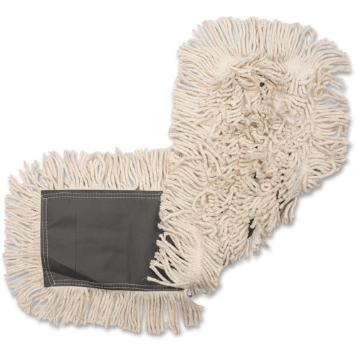 Genuine Joe  Dust Mop Refill, Cotton, Disposable, 24"x5", Natural-GJO00245