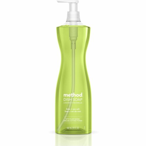 Method Products  Dish Soap, Manual, Lime/Sea Salt, 18oz Pump, Green