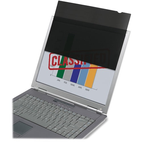 SKILCRAFT  Frameless Privacy Filter,16:9 Aspect Ratio,23" Diagonal,20-1/16"Wx11-5/16"H,Black
