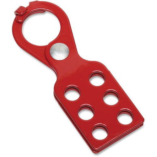 SKILCRAFT  Lockout/Tagout Hasp, 1" Clasp, Red