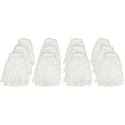 Genuine Joe  Rayon Cut End Narrow Band Mop, 20oz., 12/CT, Natural-GJON20RAYCT
